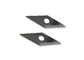 Sliver Color Carbide Woodturning Inserts For Spiral Cutter Head Smooth Planing